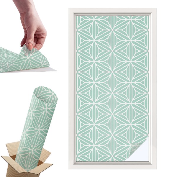 Witraż samoprzylepny na okno Harmonijna struktura