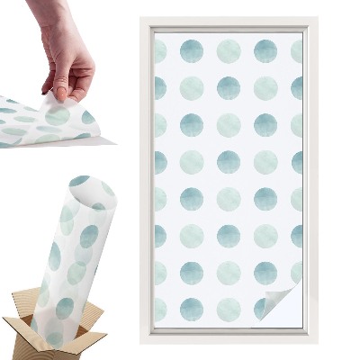 Okleina na okno mleczna Delikatne kręgi