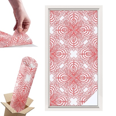 Naklejki witrażowe na drzwi Koronkowe wzory