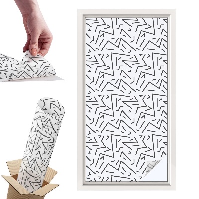 Okleina na okno mleczna Abstrakcyjne zygzaki