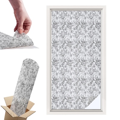 Naklejki witrażowe na drzwi Kwiatowa elegancja