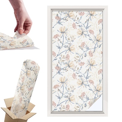 Witraż samoprzylepny na okno Kwiaty harmonii