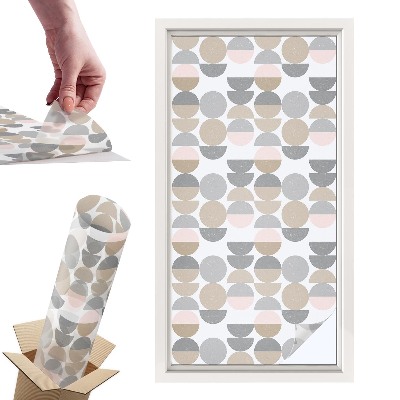 Naklejki witrażowe na drzwi Geometryczne wzory