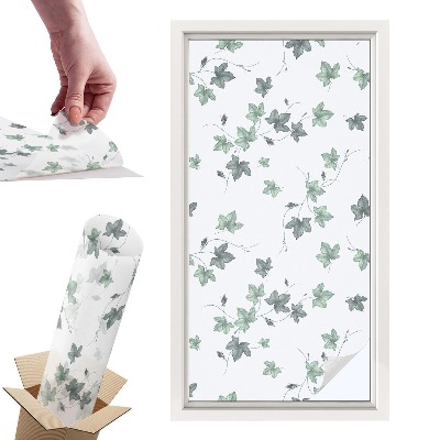 Okleina na okno mleczna Zielone pnącze