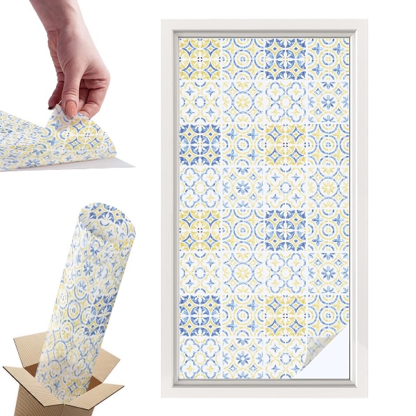 Witraż samoprzylepny na okno Klasyczne kafelki