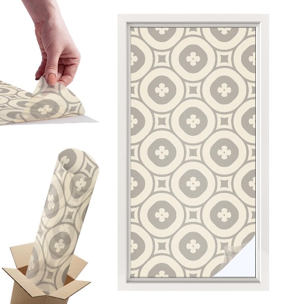 Naklejki witrażowe na drzwi Geometryczne wzory