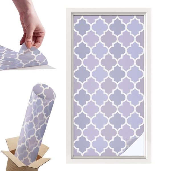 Naklejki witrażowe na drzwi Geometryczne wzory