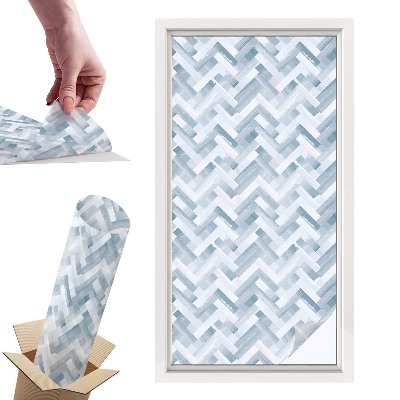 Witraż samoprzylepny na okno Geometryczny wzór