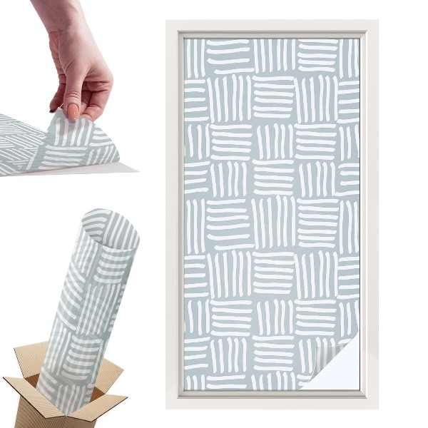 Okleina na okno mleczna Dynamiczny wzór