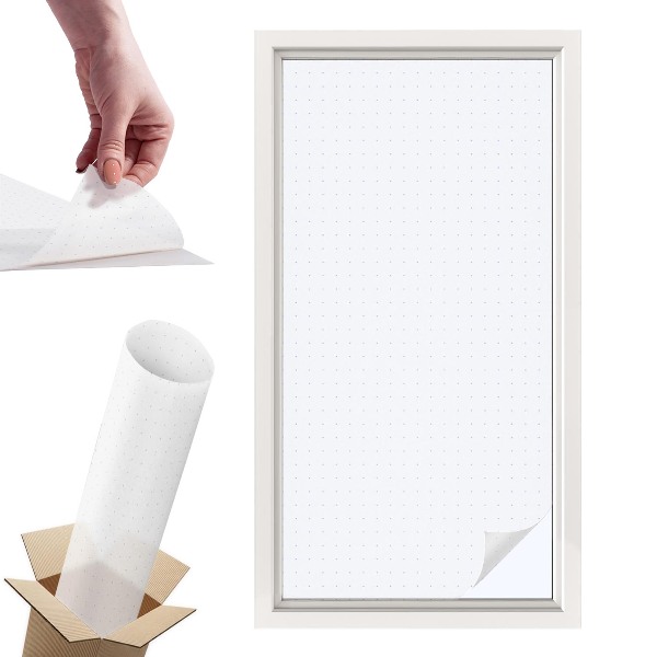 Witraż samoprzylepny na okno Drobne punkty