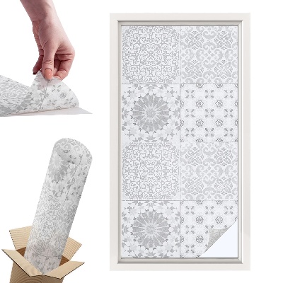 Witraż samoprzylepny na okno Klasyczna elegancja