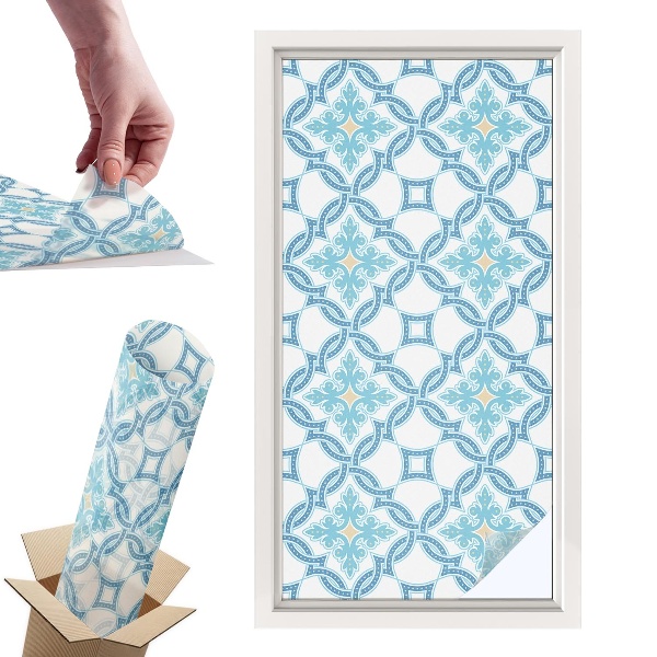 Witraż samoprzylepny na okno Klasyczna symetria