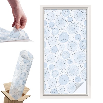 Okleina na okno mleczna Spiralne wzory