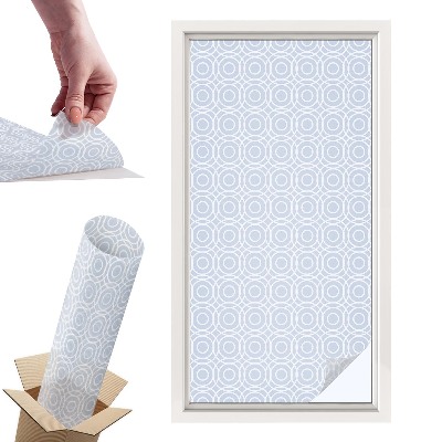 Naklejki witrażowe na drzwi Nowoczesna geometria