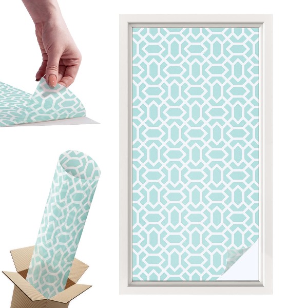 Okleina na okno mleczna Geometryczne wzory