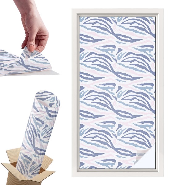 Okleina na okno mleczna Zebrowy wzór