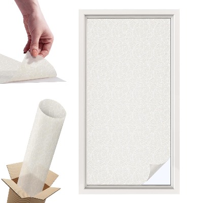 Witraż samoprzylepny na okno Roślinny ornament