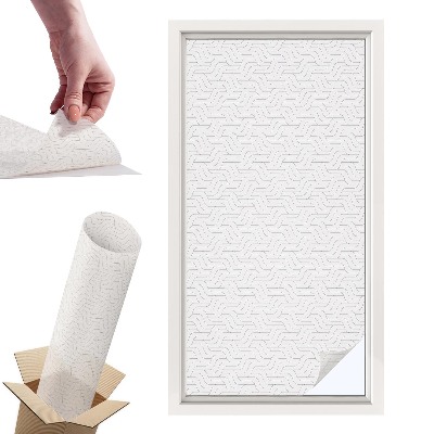 Naklejki witrażowe na drzwi Linie faliste