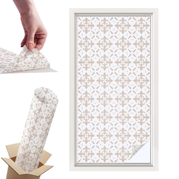 Naklejki witrażowe na drzwi Eleganckie wzory