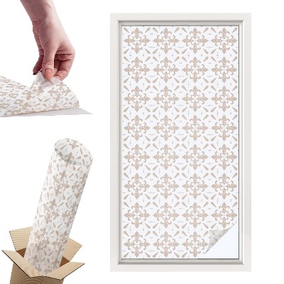 Naklejki witrażowe na drzwi Eleganckie wzory