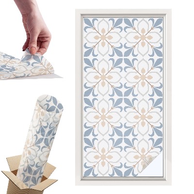 Witraż samoprzylepny na okno Kwiatowe piękno