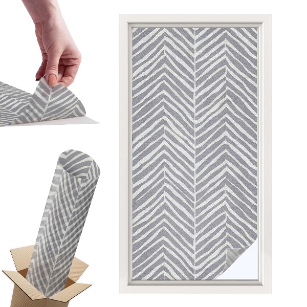 Naklejki witrażowe na drzwi Zygzakowy wzór