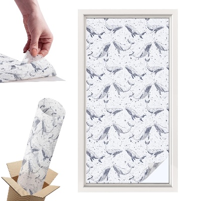 Okleina na okno mleczna Morskie stworzenia