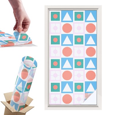 Okleina na okno mleczna Abstrakcyjne wzory