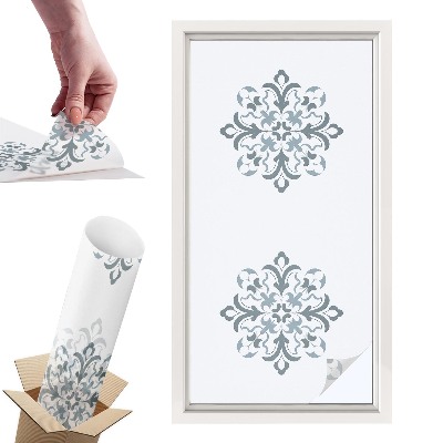 Okleina na okno mleczna Klasyczny ornament