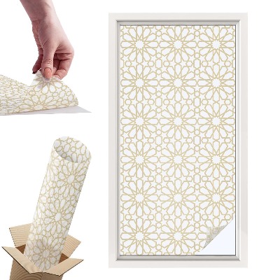 Naklejki witrażowe na drzwi Geometryczne wzory