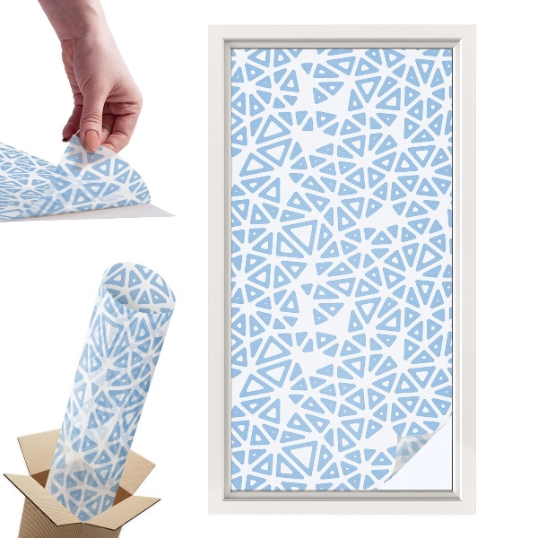 Okleina na okno mleczna Geometryczne wzory