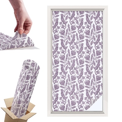 Witraż samoprzylepny na okno Ludowe motywy