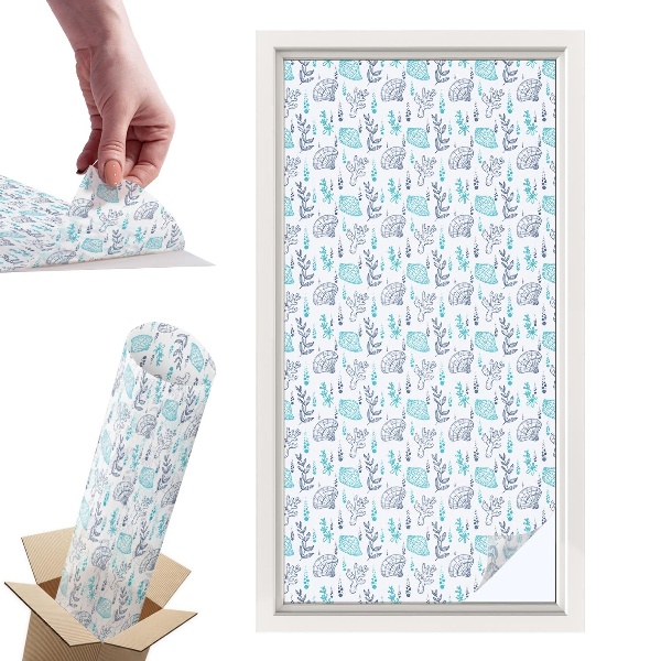 Naklejki witrażowe na drzwi Morska harmonia