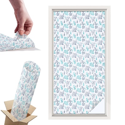 Naklejki witrażowe na drzwi Morska harmonia