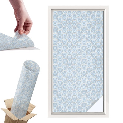 Witraż samoprzylepny na okno Japońskie fale