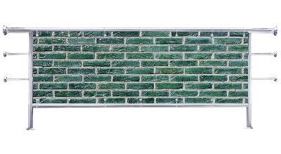 Osłona na balkon Zielony wzór