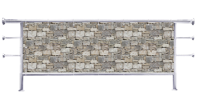 Osłona na balkon Kamienisty wzór