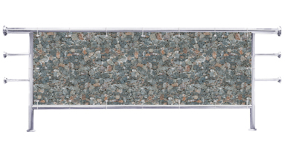 Osłona na balkon Kamienie