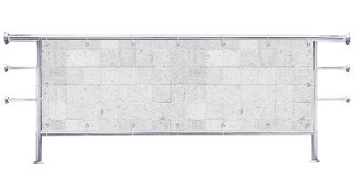 Osłona na balkon Jasne płytki