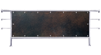 Osłona na barierkę balkonu Ciemny wzór rdzy