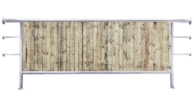 Osłona na balkon Jasne stare deski