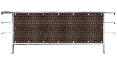 Osłona balkonu Drobny ciemne wzorki