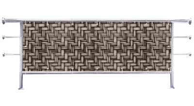 Osłona balkonu Retro jodełka