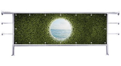 Osłona na balkon Żywopłot z widokiem na ocean