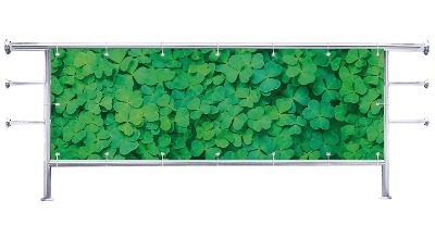 Osłona na balkon Koniczyna na szczęście