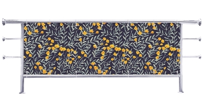 Osłona na balkon Ilustracja kwiatów