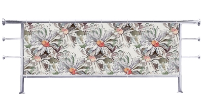 Osłona na balkon Rysunek kwiatów