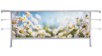 Osłona na balkon Stokrotki w słońcu