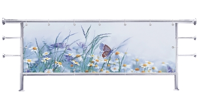 Osłona na balkon Rumianek motyl