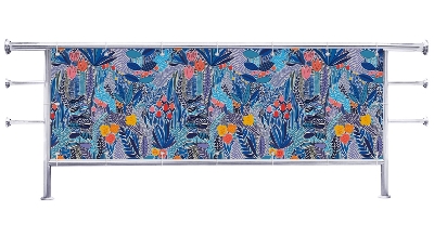 Osłona balkonu Niebieskie kwiaty polne